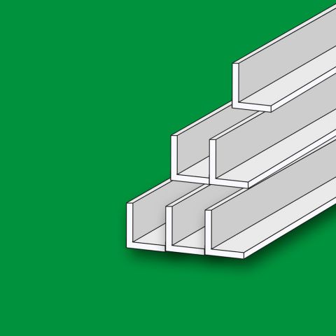 6 x L - Plastik - Profil - rechteckig, 330 & 1000 mm