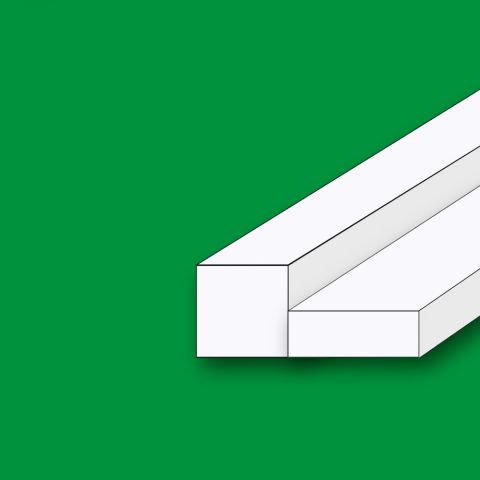 Plastikstäbe, rechteckig und quadratisch in den Längen 330 mm & 1000 mm